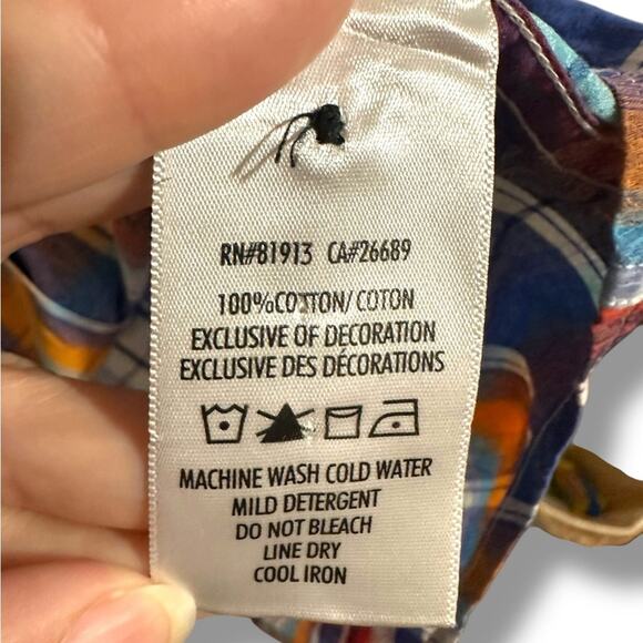 Robert Graham Alaska woven check print Casual Button Down Shirt XXL - Picture 15 of 15